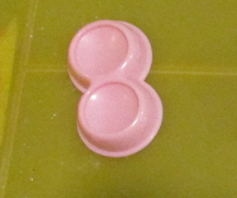 Littlest Pet Shop Pink Food Bowl Accessory LPS dec06na