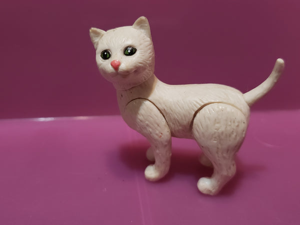 Vintage 1995 Mattel Barbie Gray Cat Kitty Pet Posable Bobble Head Play Toy Pet NOV26J