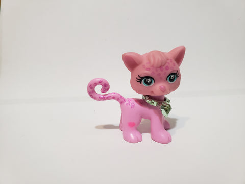 Polly Pocket Sparkling Pets #35 Pink Kitty Cat Pretend Play Animal Figure NOV28N13 WW
