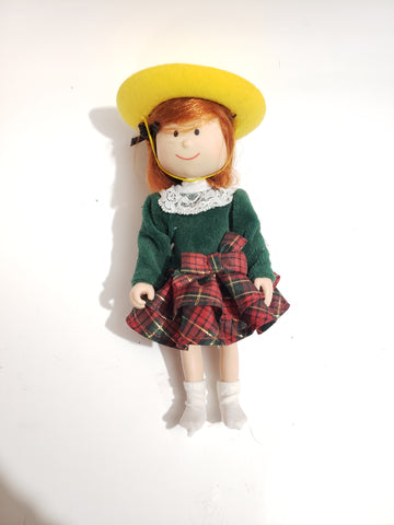 Vintage Madeline Poseable Doll Eden 8” Red Hair Green Velvet Dress Accessories Mar11N WW