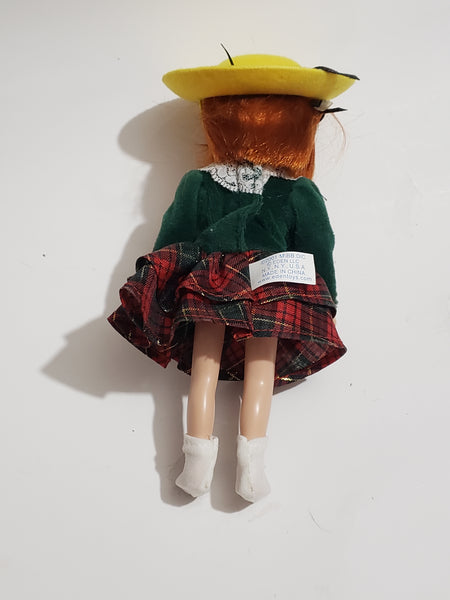 Vintage Madeline Poseable Doll Eden 8” Red Hair Green Velvet Dress Accessories Mar11N WW