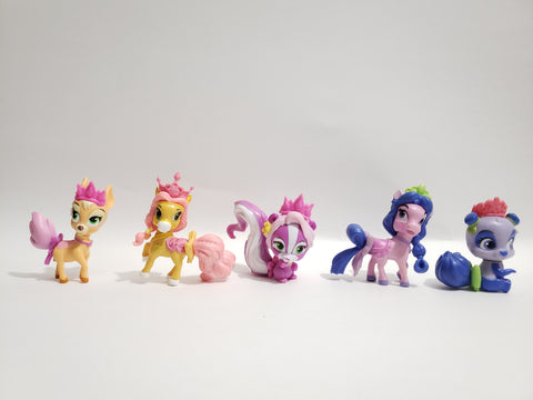 Lot of 5 Disney Princess Palace Pets Mini Toy Figures WW Apr28n
