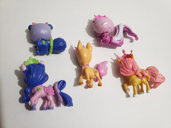 Lot of 5 Disney Princess Palace Pets Mini Toy Figures WW Apr28n