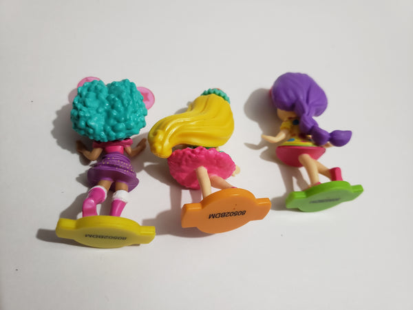 Party Popteenies Lot of 3 Poptastic Party Doll Mini Figures WW Apr28n