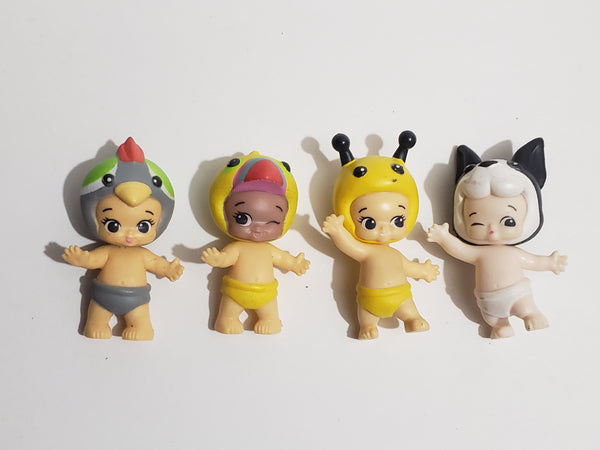 Moose Toys Lot of 4 Twozies Babies Mini Figures WW Apr28n