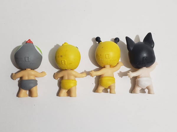 Moose Toys Lot of 4 Twozies Babies Mini Figures WW Apr28n