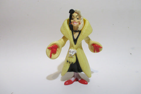 McDonald 1990 Walt Disney 101 Dalmatians Cruella De Vil Happy Meal Toy WW SEP3A