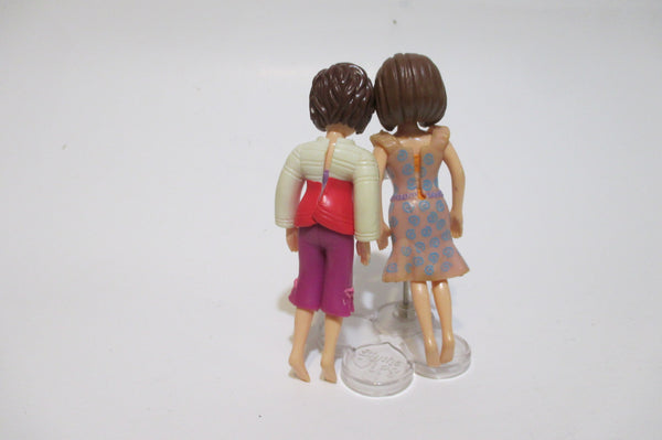 FREE Set of 2 Fashion Polly Pocket Brunette Dolls  WW SEP3A