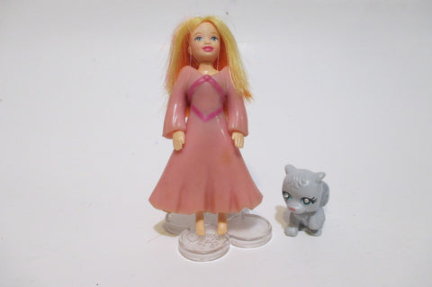 FREE Fashion Polly Pocket Real Red Hair Doll with Pet  WW SEP3A