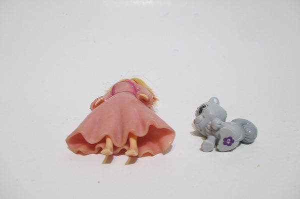 FREE Fashion Polly Pocket Real Red Hair Doll with Pet  WW SEP3A