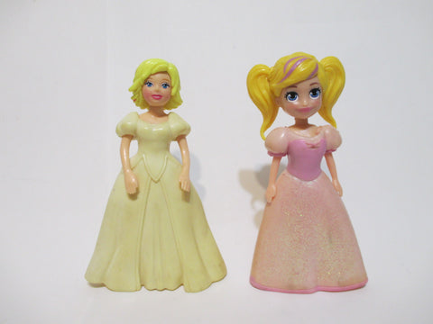 Lot of 2 Polly Pocket Dolls Figure  WW SEP3A