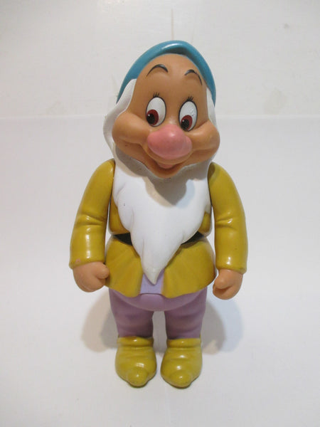 Disney Snow White Seven 7 Dwarfs Action Figure Rubber Movable Figurine Bashful