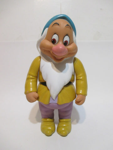 Disney Snow White Seven 7 Dwarfs Action Figure Rubber Movable Figurine Bashful