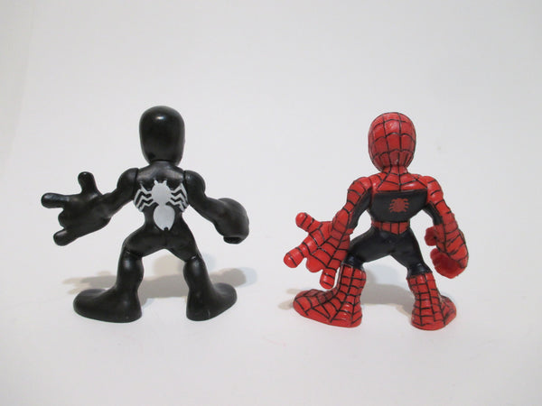 Marvel Super Hero Squad Spider Man Classic Black and Red Lot of 2