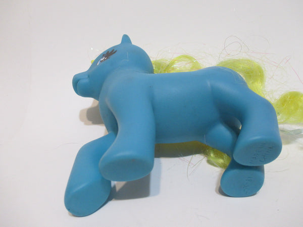 Gi-Go Wonder Pony Land Aqua Blue Unicorn Yellow Hair Purple Sun Symbol WW