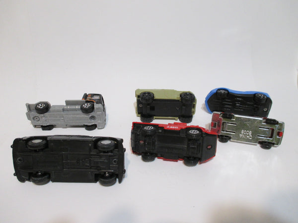 London Bus and Taxi Set Diecast Cars Rescue Transporter and Armored Vehicles Lot of 6