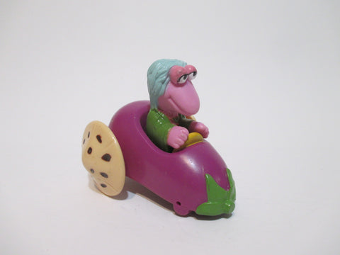 Vintage McDonalds Happy Meal 1988 Fraggle Rock Vegetable Eggplant Car Toy Mokey