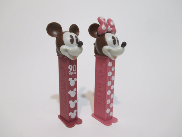 Mickey Minnie Mouse 90th Anniversary PEZ Dispensers Disney 90 Years of Magic