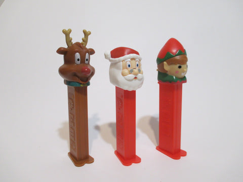 Christmas Pez Candy Dispensers Lot of 3
