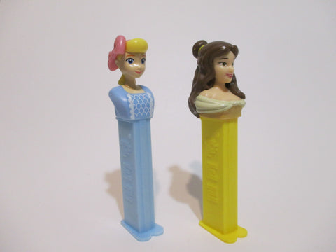 Disney Princesses Pez Dispenser Bo Peep and  Belle Lot of 2