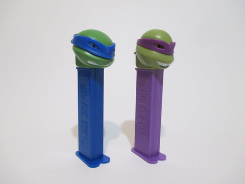 Teenage Mutant Ninja Turtles Donatello and Leonardo PEZ Dispensers