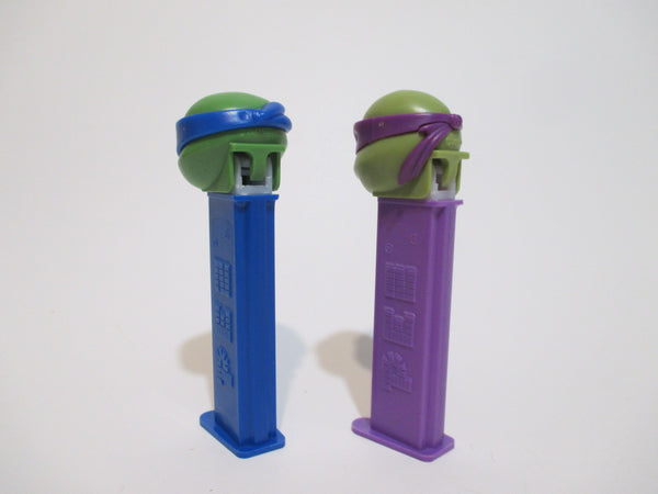 Teenage Mutant Ninja Turtles Donatello and Leonardo PEZ Dispensers