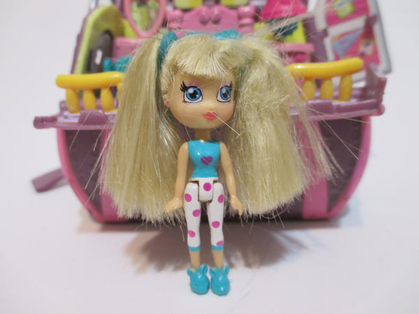 Sweet Secrets 2007 Amazing Surprise Purple Purse Mini Doll House Compartments with DOLL