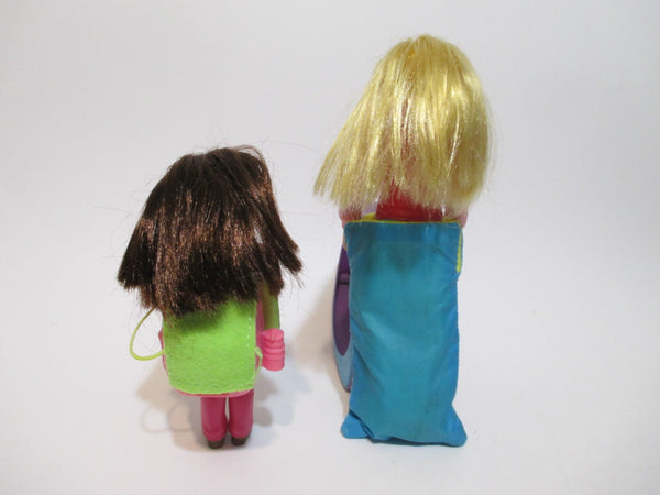 Lot of 2 Fisher Price Loving Family Dollhouse 2004 CAMPING GIRLS SEP11NL20 WW