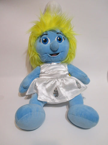 Smurfette Plush Build A Bear BAB Large Teddy Bear SEP22NP16 WW