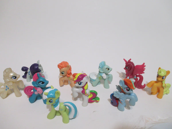 My Little Pony Lot of 10 Mix Colors Rainbow Ponies OCT25NP7 WW
