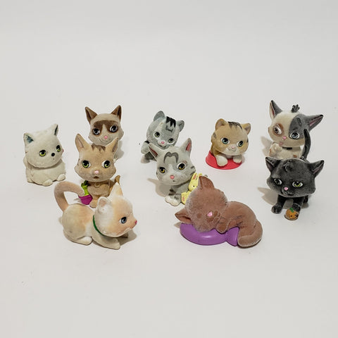 Lot of 10 Vintage Kitty In My Pocket Animal Pet Figures Aug26ni  WW