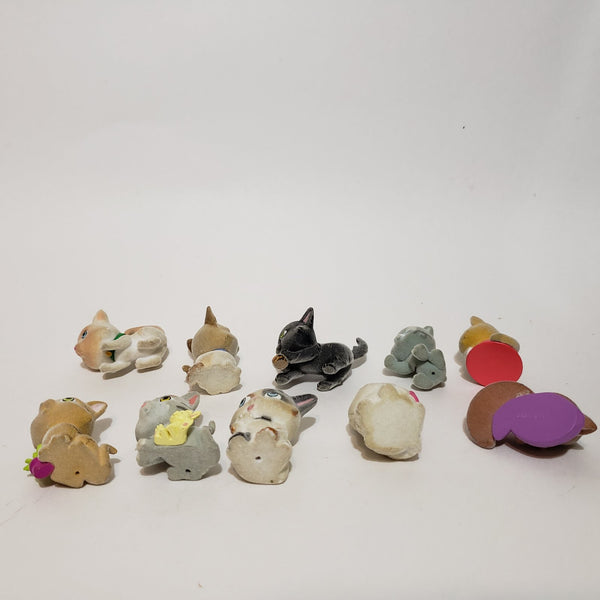 Lot of 10 Vintage Kitty In My Pocket Animal Pet Figures Aug26ni  WW