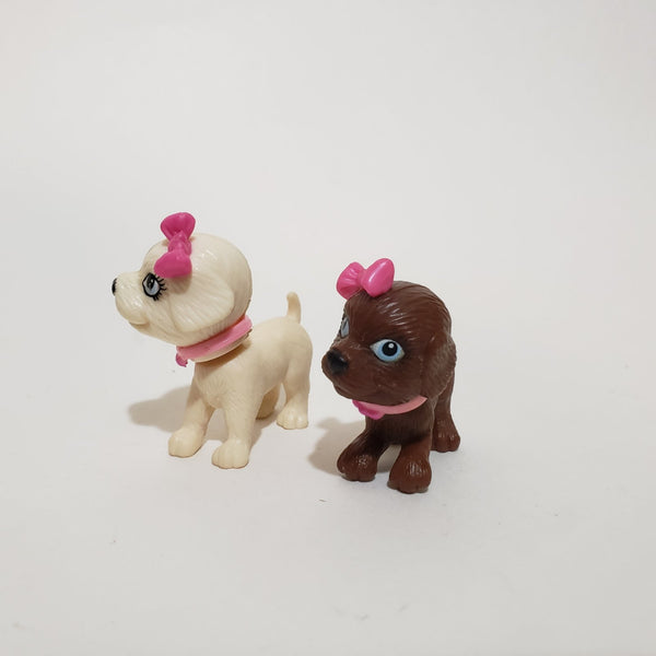 Lot of 2 Barbie Pet Puppy Dog Toy Figures Aug26ni WW