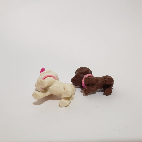 Lot of 2 Barbie Pet Puppy Dog Toy Figures Aug26ni WW